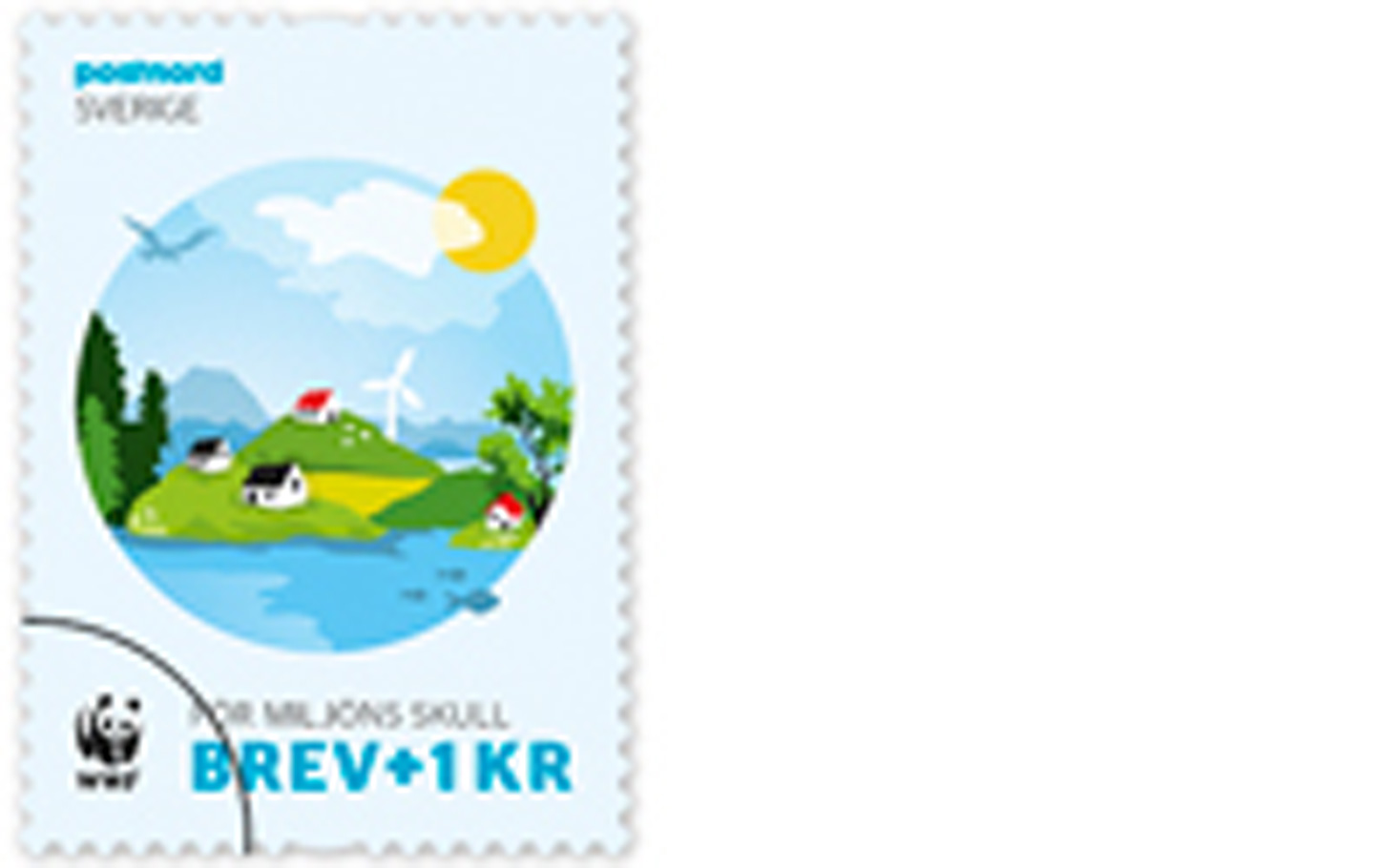 Välgörenhetsfrimärke 2015 - Världsnaturfonden WWF